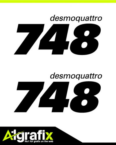 Ducati 748 fairing sticker, decal